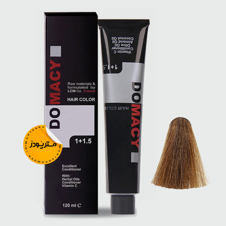 رنگ مو دوماسی سری فندقی حجم 120 میل شماره 6/74 بلوند فندقی تیره