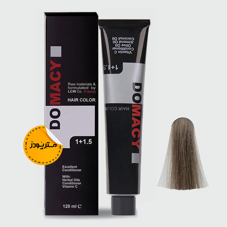رنگ مو دوماسی سری خاکستری حجم 120 میل شماره 6/12 بلوند خاکستری تیره