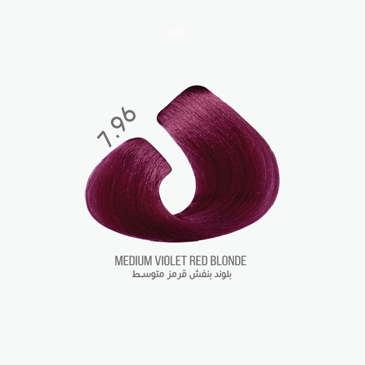 رنگ مو 100 میل میس بلیچ سری بنفش شماره 7.96 بلوند بنفش متوسط