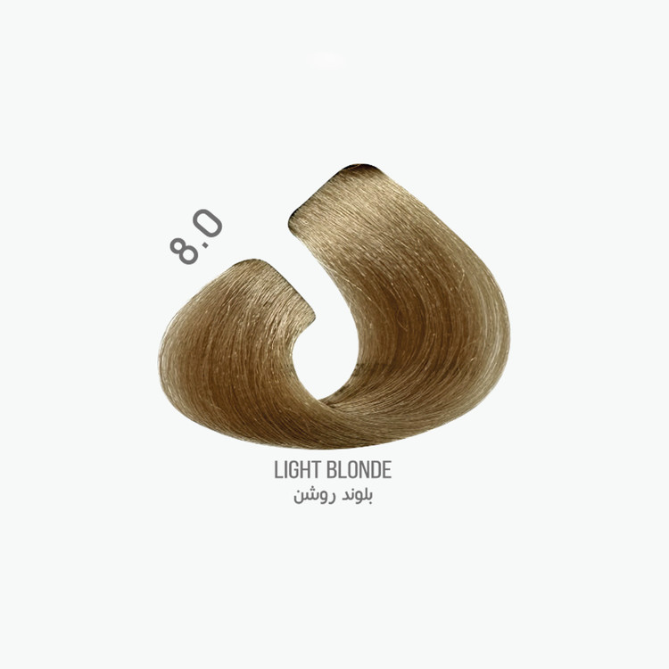 رنگ مو 100 میل میس بلیچ سری طبیعی شماره 8.0 بلوند روشن