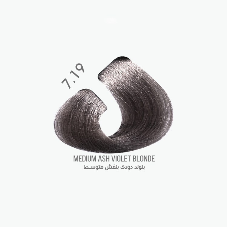 رنگ مو 100 میل میس بلیچ سری خاکستری بنفش شماره 7.19