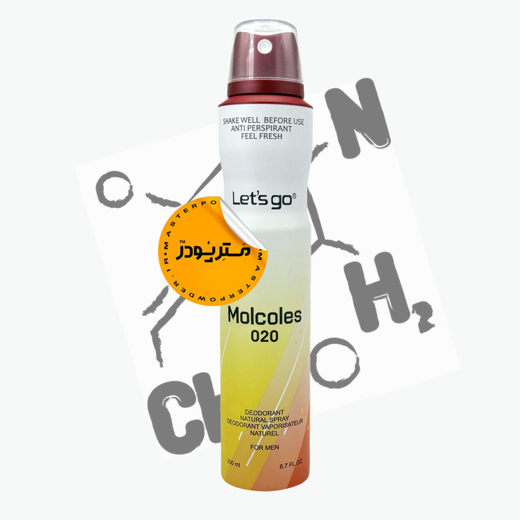 اسپری دئودورانت آقایان لتس گو مدل Molecule حجم 200 میلی لیتر