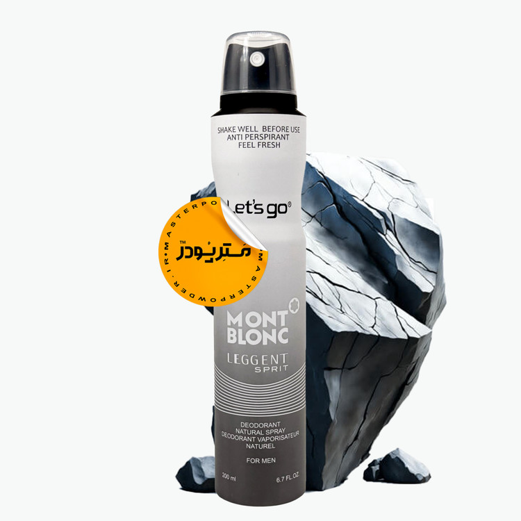 اسپری دئودورانت آقایان لتس گو مدل Mont Blanc حجم 200 میلی لیتر