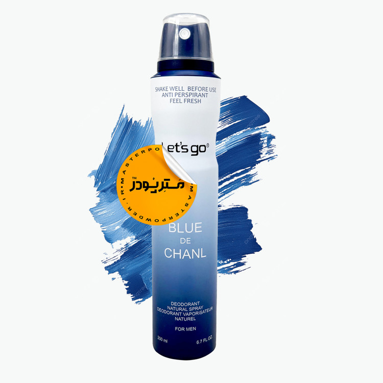 اسپری دئودورانت آقایان لتس گو مدل Blue Channel حجم 200 میلی لیتر